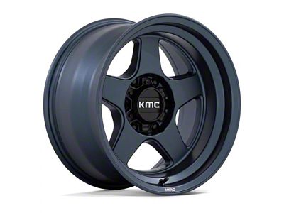 KMC Lobo Metallic Blue 6-Lug Wheel; 17x8.5; -10mm Offset (07-13 Sierra 1500)