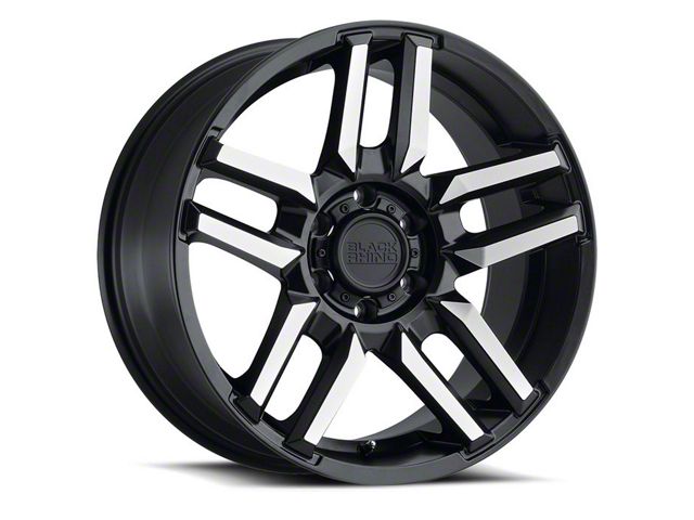 Black Rhino Mesa Matte Black Machined 6-Lug Wheel; 18x9; 12mm Offset (07-13 Sierra 1500)