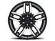 Black Rhino Mesa Matte Black Machined 6-Lug Wheel; 18x9; 12mm Offset (07-13 Sierra 1500)
