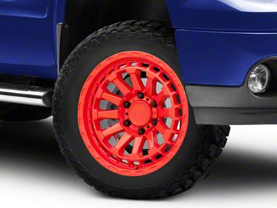 Black Rhino Raid Gloss Red 6-Lug Wheel; 20x9.5; 12mm Offset (07-13 Sierra 1500)