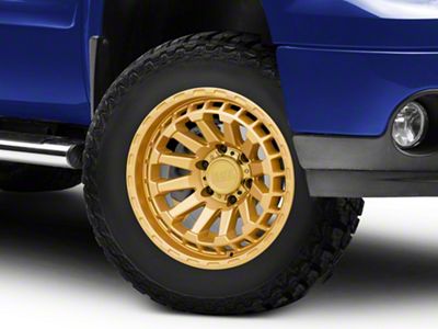 Black Rhino Raid Gold 6-Lug Wheel; 18x9.5; 12mm Offset (07-13 Sierra 1500)