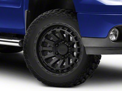 Black Rhino Raid Matte Black 6-Lug Wheel; 20x9.5; -18mm Offset (07-13 Sierra 1500)