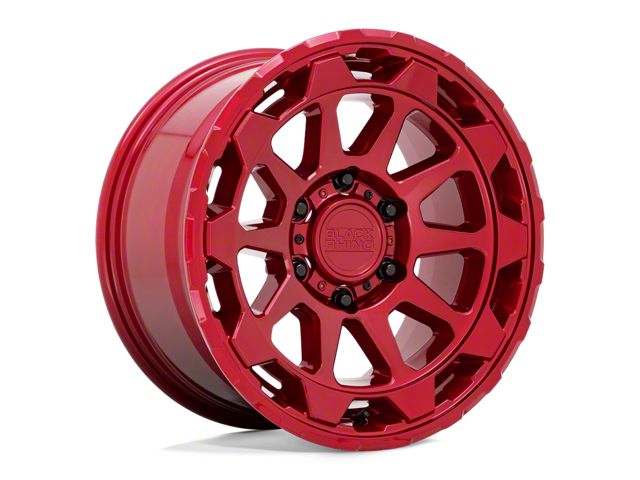 Black Rhino Rotor Candy Red 6-Lug Wheel; 17x8.5; -18mm Offset (07-13 Sierra 1500)
