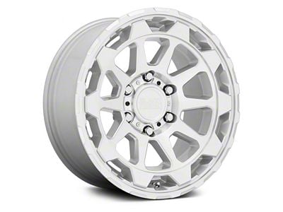 Black Rhino Rotor Gloss Silver 6-Lug Wheel; 18x9; 12mm Offset (07-13 Sierra 1500)