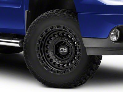 Black Rhino Sentinel Matte Black 6-Lug Wheel; 17x8.5; -10mm Offset (07-13 Sierra 1500)