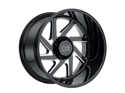 Black Rhino Swerve Gloss Black Double Milled 6-Lug Wheel; 20x12; -44mm Offset (07-13 Sierra 1500)