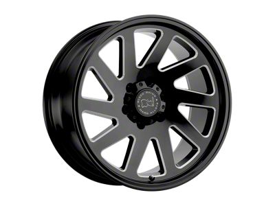 Black Rhino Thrust Gloss Black Milled 6-Lug Wheel; 20x12; -44mm Offset (07-13 Sierra 1500)