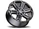 Black Rhino Wanaka Matte Gunmetal with Brushed Face and Gunmetal Tint 6-Lug Wheel; 17x8.5; 12mm Offset (07-13 Sierra 1500)