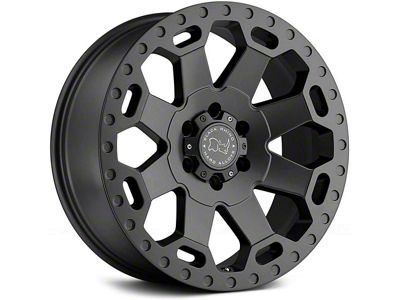 Black Rhino Warlord Matte Gunmetal 8-Lug Wheel; 18x9; -12mm Offset (11-14 Sierra 2500 HD)