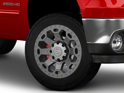 Black Rhino Warlord Matte Gunmetal 8-Lug Wheel; 20x9; 12mm Offset (11-14 Sierra 3500 SRW)