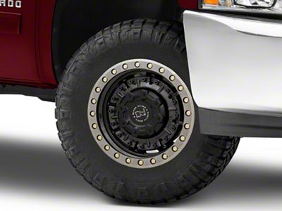 Black Rhino Abrams Gloss Gunblack with Machined Dark Tint 6-Lug Wheel; 17x8.5; 0mm Offset (07-13 Silverado 1500)
