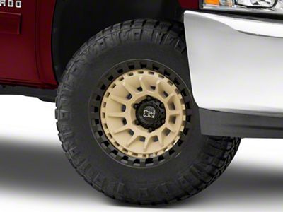 Black Rhino Barrage Desert Sand on Matte Black 6-Lug Wheel; 17x8.5; -10mm Offset (07-13 Silverado 1500)