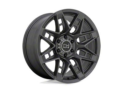 Black Rhino Caprock Matte Gunmetal 6-Lug Wheel; 17x8.5; 0mm Offset (07-13 Silverado 1500)
