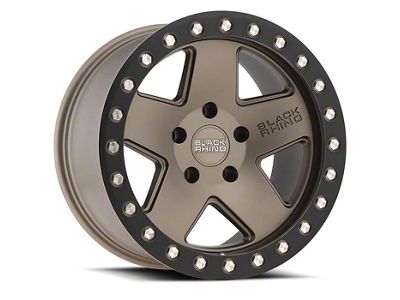 Black Rhino Crawler Matte Bronze with Black Lip 6-Lug Wheel; 18x9.5; -18mm Offset (07-13 Silverado 1500)