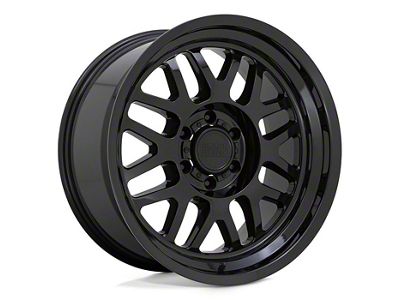 Black Rhino Delta Gloss Black 6-Lug Wheel; 18x9.5; -18mm Offset (07-13 Silverado 1500)