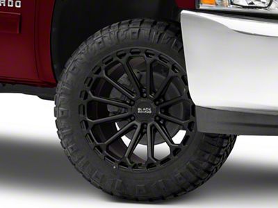 Black Rhino Kaizen Matte Black 6-Lug Wheel; 20x9.5; -18mm Offset (07-13 Silverado 1500)