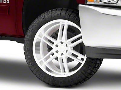 Black Rhino Katavi Silver 6-Lug Wheel; 22x10; 10mm Offset (07-13 Silverado 1500)