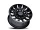 Black Rhino Mission Matte Black with Machined Tinted Spokes 6-Lug Wheel; 17x8.5; 0mm Offset (07-13 Silverado 1500)