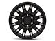 Black Rhino Mission Matte Black with Machined Tinted Spokes 6-Lug Wheel; 18x9; -18mm Offset (07-13 Silverado 1500)