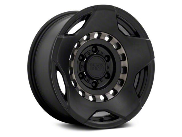 Black Rhino Muzzle Matte Black with Machined Tinted Ring 6-Lug Wheel; 20x9; -18mm Offset (07-13 Silverado 1500)