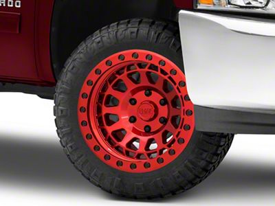Black Rhino Primm Candy Red with Black Bolts 6-Lug Wheel; 18x9.5; -12mm Offset (07-13 Silverado 1500)