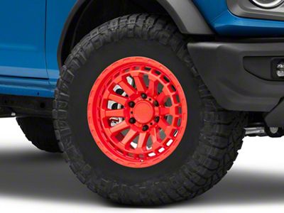 Black Rhino Raid Gloss Red 6-Lug Wheel; 17x8.5; 0mm Offset (07-13 Silverado 1500)