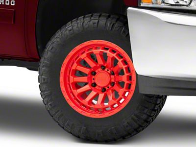 Black Rhino Raid Gloss Red 6-Lug Wheel; 17x8.5; -18mm Offset (07-13 Silverado 1500)