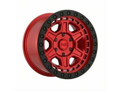 Black Rhino Reno Candy Red with Black Bolts 6-Lug Wheel; 17x9; 0mm Offset (07-13 Silverado 1500)
