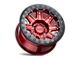 Black Rhino Rift Beadlock Candy Red with Black Ring 6-Lug Wheel; 17x8.5; -30mm Offset (07-13 Silverado 1500)
