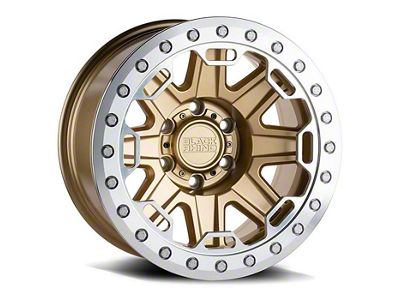 Black Rhino Rift Beadlock Matte Gold 6-Lug Wheel; 17x8.5; -30mm Offset (07-13 Silverado 1500)