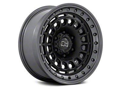 Black Rhino Sahara Matte Black with Gunmetal Lip 6-Lug Wheel; 17x9; -12mm Offset (07-13 Silverado 1500)