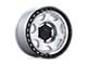 Black Rhino Voyager Silver Machined Face with Matte Black Lip 6-Lug Wheel; 17x8.5; -10mm Offset (07-13 Silverado 1500)