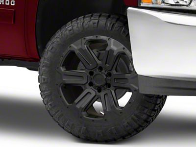 Black Rhino Wanaka Matte Black 6-Lug Wheel; 20x9; 12mm Offset (07-13 Silverado 1500)
