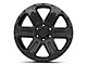Black Rhino Wanaka Matte Black 6-Lug Wheel; 17x8.5; -18mm Offset (07-13 Silverado 1500)