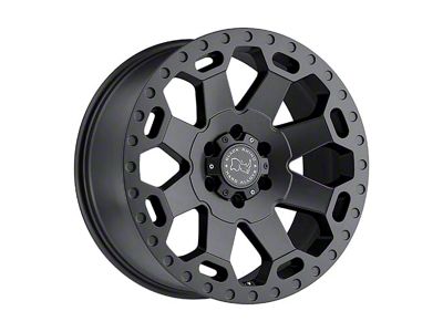 Black Rhino Warlord Matte Gunmetal 8-Lug Wheel; 17x9; 12mm Offset (11-14 Silverado 2500 HD)