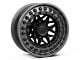 Black Rhino Alpha Matte Black with Gunmetal Lip 8-Lug Wheel; 20x10; -18mm Offset (11-14 Silverado 3500 HD SRW)
