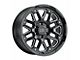 Black Rhino Hollister Gloss Black Milled 8-Lug Wheel; 17x9.5; 6mm Offset (11-14 Silverado 3500 HD SRW)
