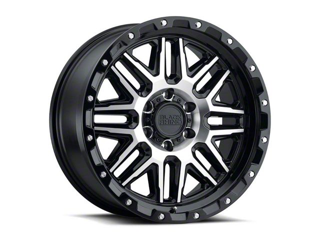 Black Rhino Alamo Gloss Black Machined 6-Lug Wheel; 17x9; -18mm Offset (07-14 Tahoe)