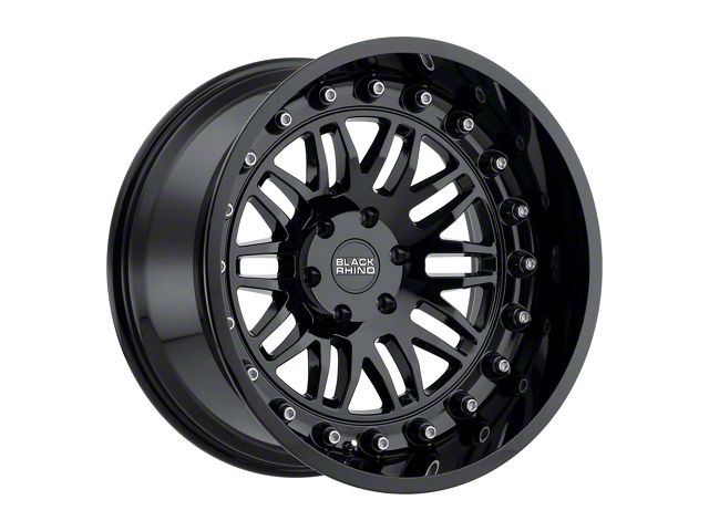 Black Rhino Fury Gloss Black 6-Lug Wheel; 17x9.5; -18mm Offset (07-14 Tahoe)