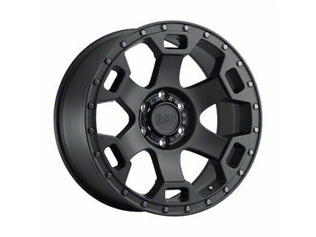 Black Rhino Gauntlet Semi Gloss Black with Gunmetal Bolts 6-Lug Wheel; 18x9; -18mm Offset (07-14 Tahoe)