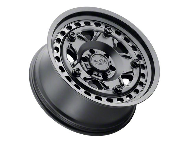 Black Rhino Grange Matte Black with Machined Tint Ring 6-Lug Wheel; 17x8.5; 0mm Offset (07-14 Tahoe)