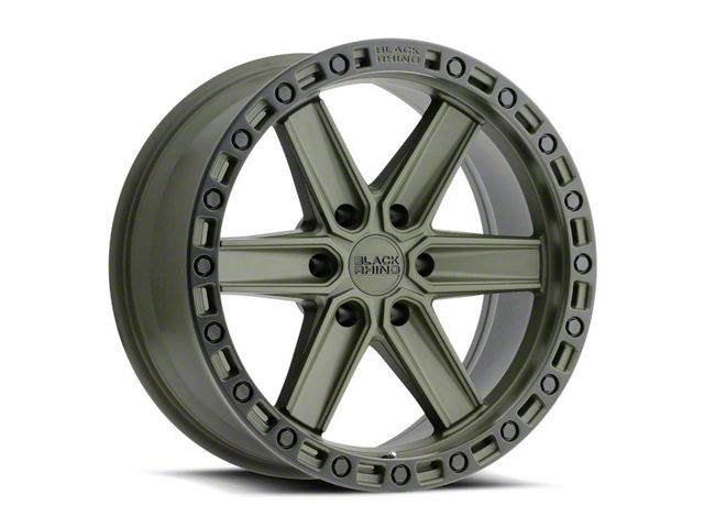 Black Rhino Henderson Olive Drab Green 6-Lug Wheel; 17x9; -12mm Offset (07-14 Tahoe)