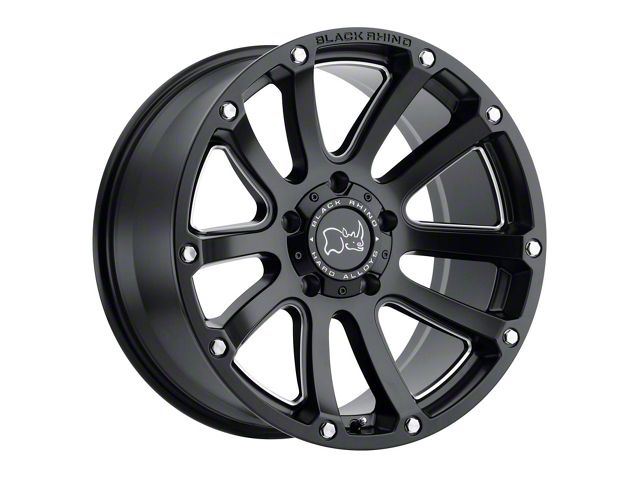 Black Rhino Highland Matte Black 6-Lug Wheel; 20x9.5; -12mm Offset (07-14 Tahoe)