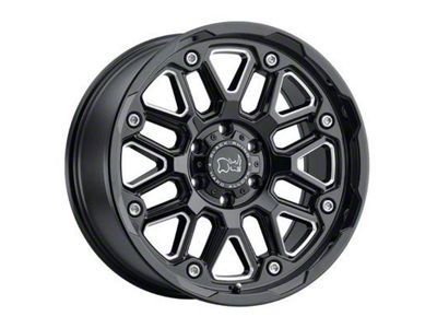 Black Rhino Hollister Gloss Black Milled 6-Lug Wheel; 17x9.5; 12mm Offset (07-14 Tahoe)