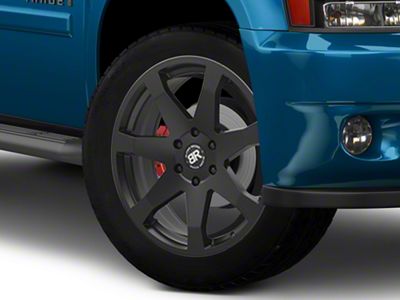 Black Rhino Mozambique Matte Black 6-Lug Wheel; 22x9.5; 25mm Offset (07-14 Tahoe)