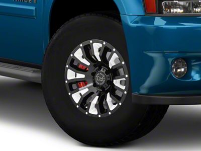 Black Rhino Pinatubo Gloss Black Milled 6-Lug Wheel; 17x9.5; -18mm Offset (07-14 Tahoe)