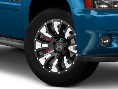 Black Rhino Pinatubo Gloss Black Milled 6-Lug Wheel; 20x12; -44mm Offset (07-14 Tahoe)