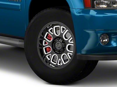 Black Rhino Pismo Gloss Black Milled 6-Lug Wheel; 18x9.5; -18mm Offset (07-14 Tahoe)