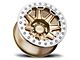 Black Rhino Rift Beadlock Matte Gold with Machined Ring 6-Lug Wheel; 17x8.5; 0mm Offset (07-14 Tahoe)