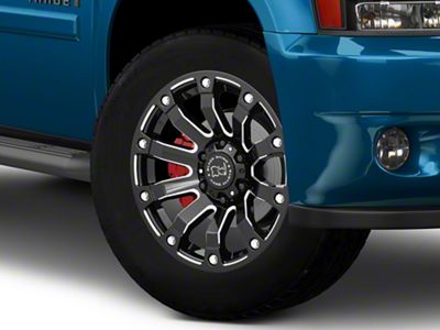 Black Rhino Selkirk Gloss Black Milled 6-Lug Wheel; 20x10; -12mm Offset (07-14 Tahoe)